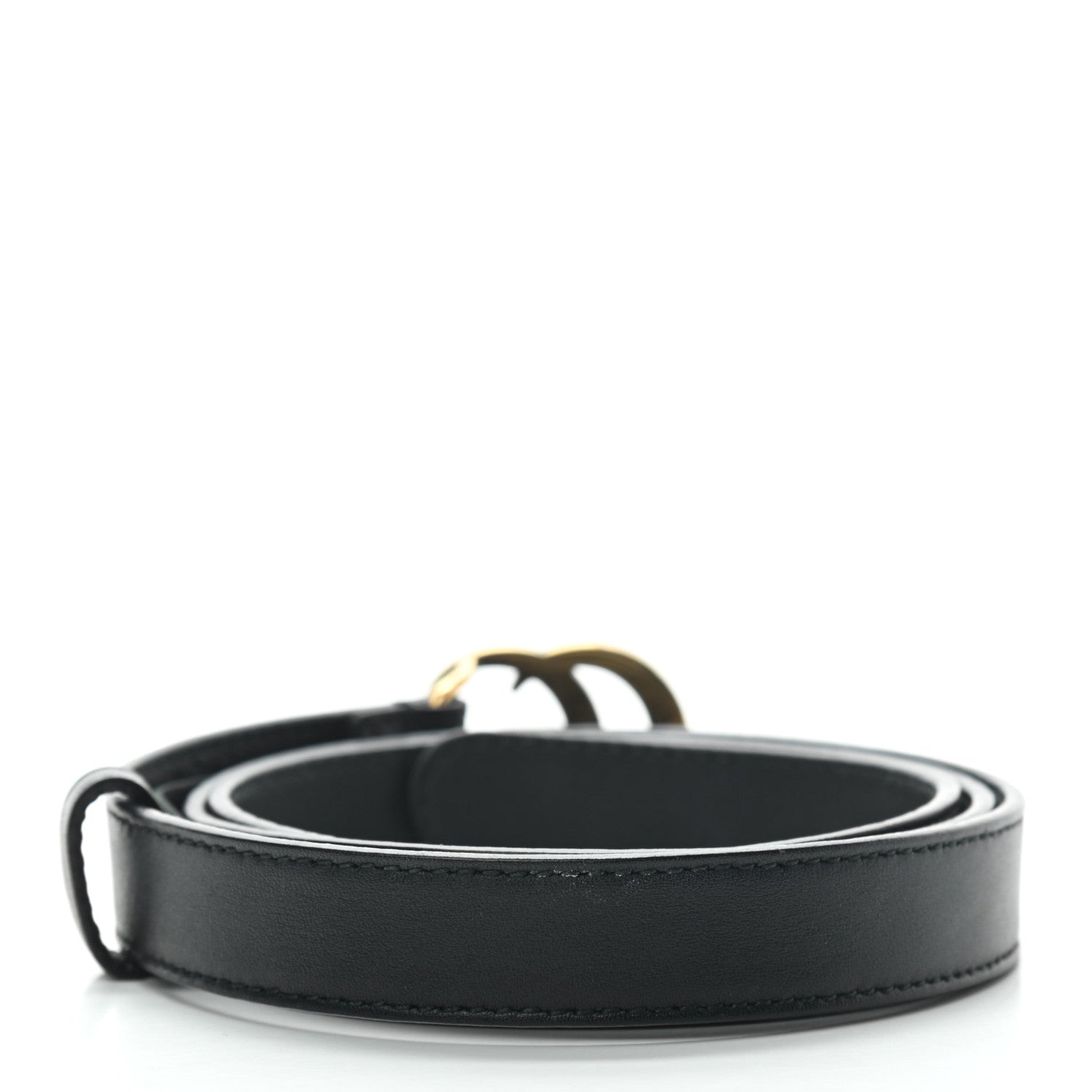 Gucci Calfskin Double G 20mm Belt 85 34 Black 2 of 3