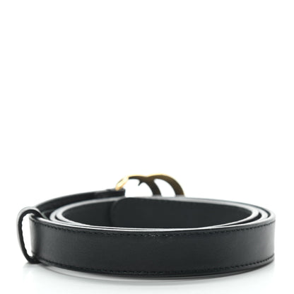 Gucci Calfskin Double G 20mm Belt 85 34 Black 2 of 3