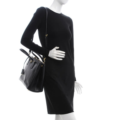 Prada Saffiano Medium Galleria Double Zip Tote Black 2 of 13