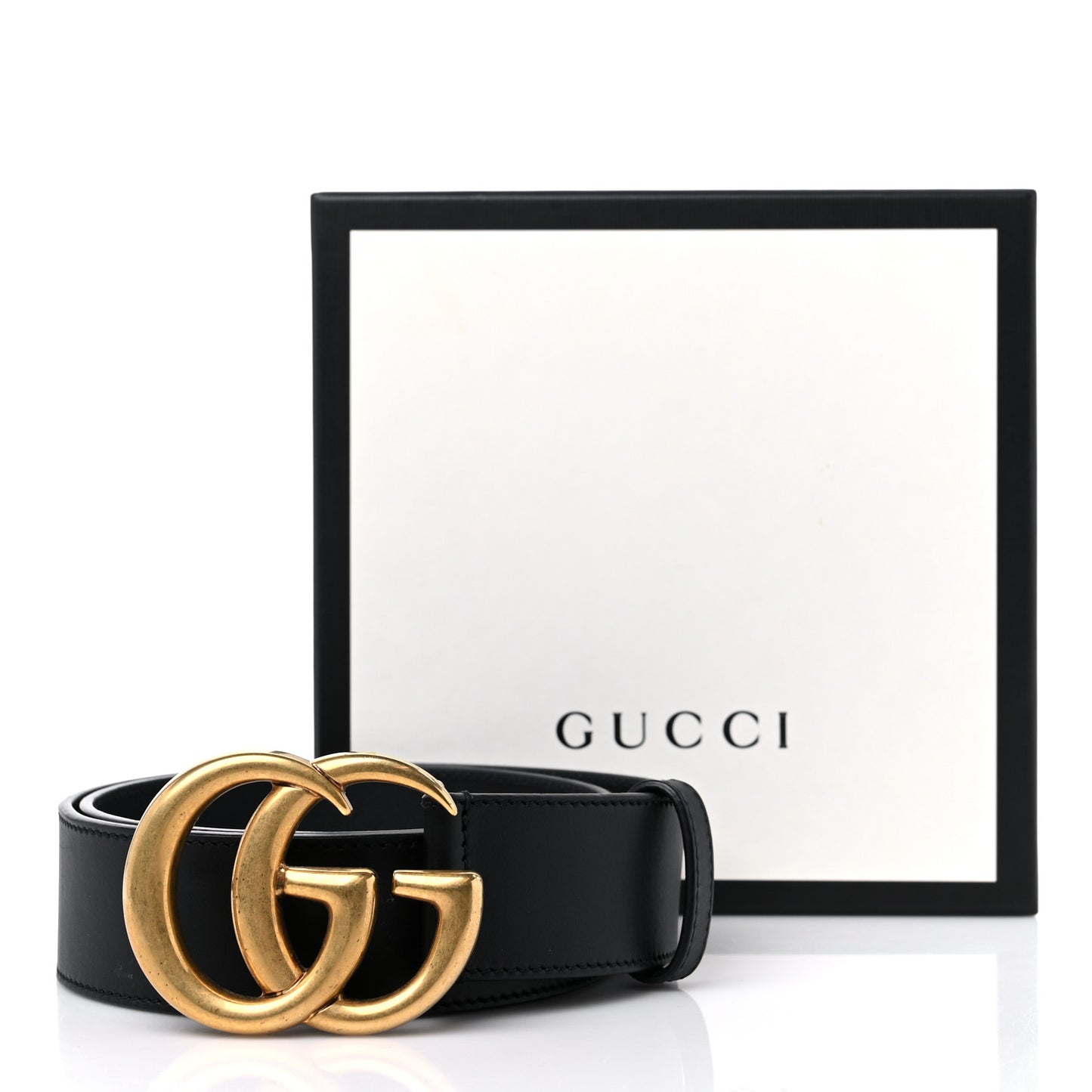 Calfskin Double G 40mm Belt 80 32 Black