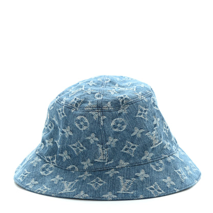 Louis Vuitton Monogram Denim Transformable Bob Bucket Hat 60 Blue 6 of 8