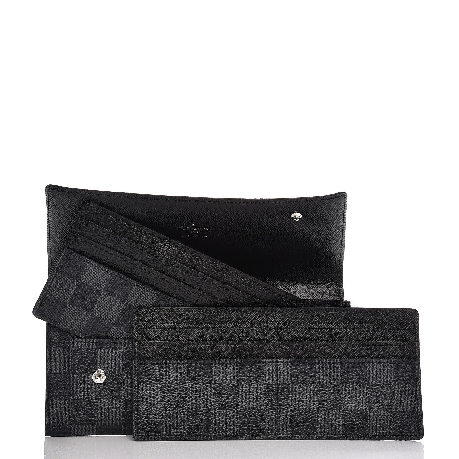 Louis Vuitton Damier Graphite Portefeuille Long Modulable Wallet 6 of 11