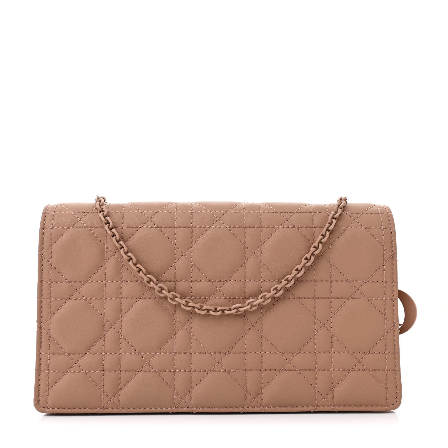 Christian Dior Ultra Matte Calfskin Cannage Lady Dior Clutch Fard 1 of 13