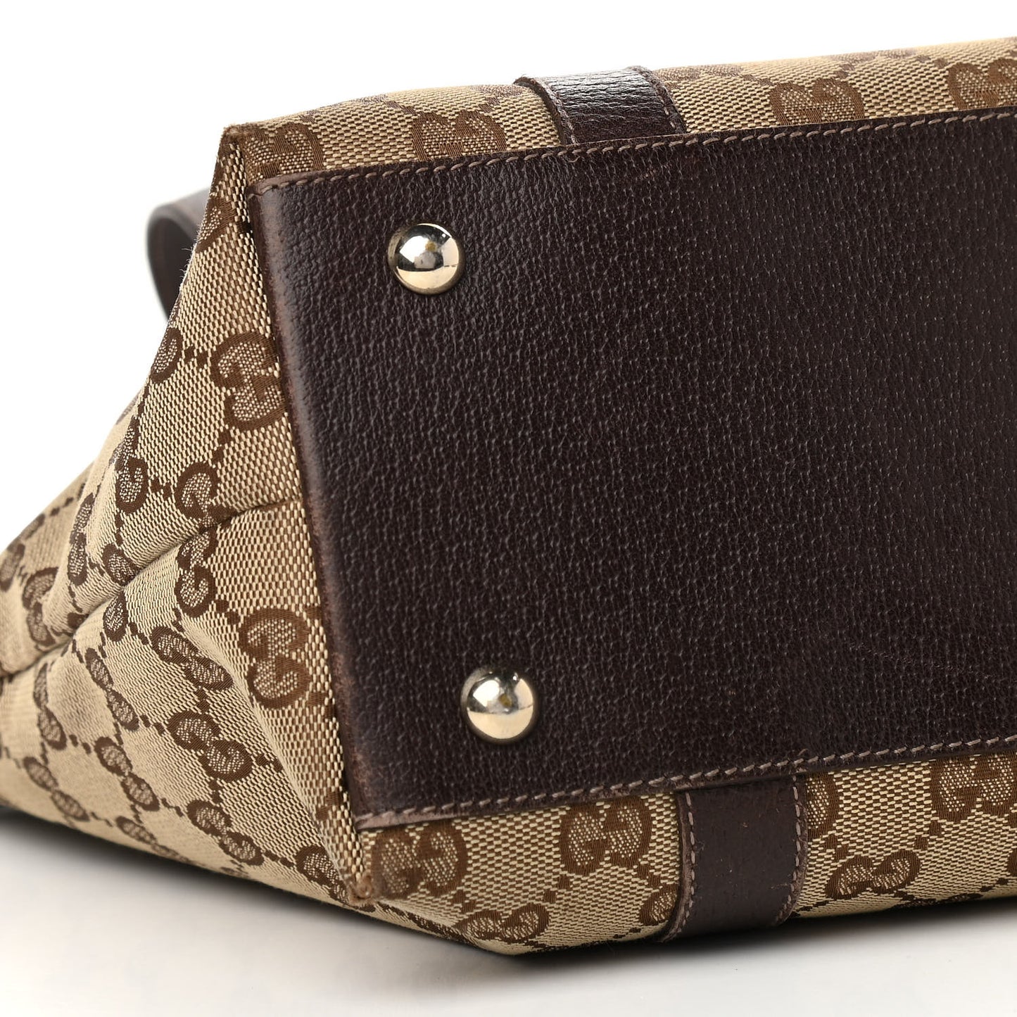 Monogram Medium Abbey Tote Dark Brown