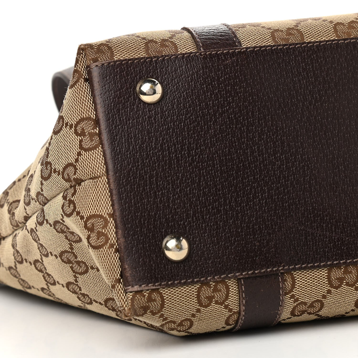 Gucci Monogram Medium Abbey Tote Dark Brown 9 of 10