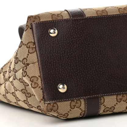 Gucci Monogram Medium Abbey Tote Dark Brown 9 of 10
