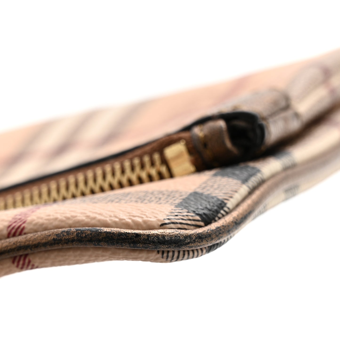 Haymarket Check Metallic Adeline Foldover Clutch Brown