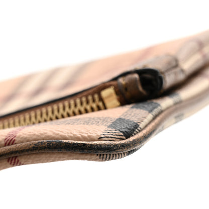 Burberry Haymarket Check Metallic Adeline Foldover Clutch Brown 9 of 12