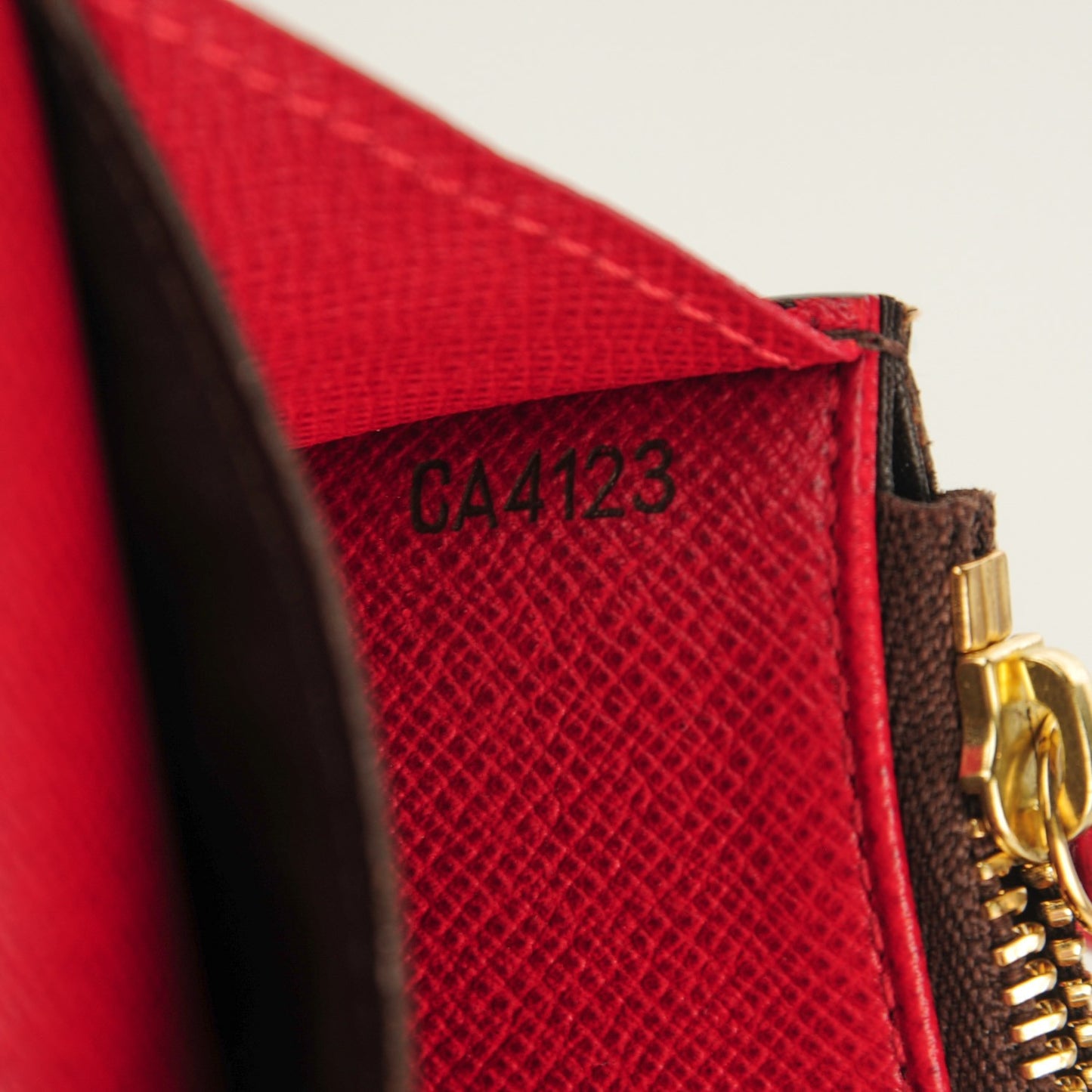 Monogram Emilie Wallet Red