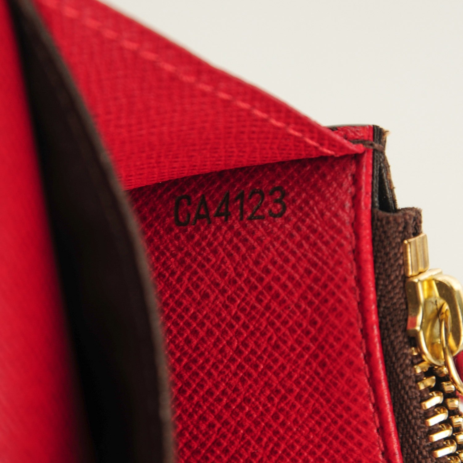 Louis Vuitton Monogram Emilie Wallet Red 6 of 7