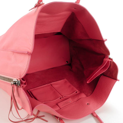 Balenciaga Veau Papier A4 Zip Around Tote Rose Flamingo 5 of 7
