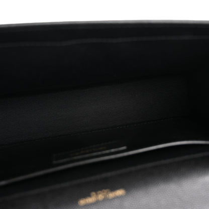 Saint Laurent Grain De Poudre Small Classic Monogram Kate Tassel Satchel Black 5 of 12