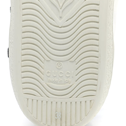 Gucci Calfskin Web Floral Embroidered Womens Ace Sneakers 38 White 6 of 10