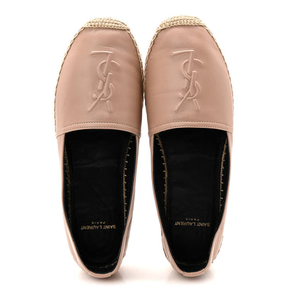 Saint Laurent Nappa Monogram Espadrilles 37 Nude 5 of 10