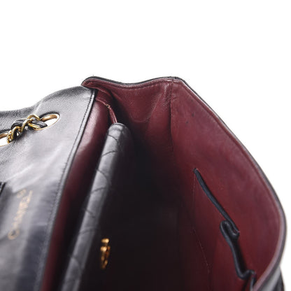 Chanel Lambskin Quilted Jumbo Single Flap Black 10 of 12