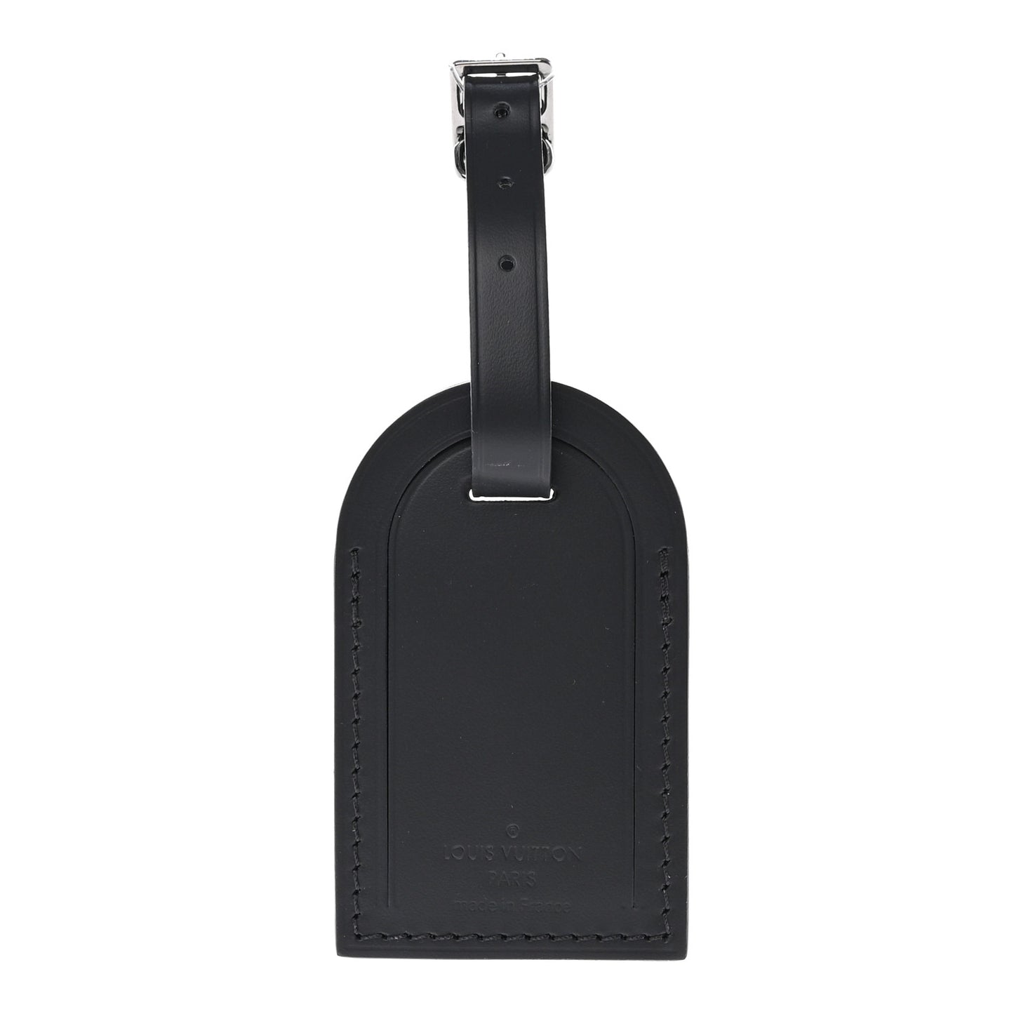 Calfskin Luggage Tag Black