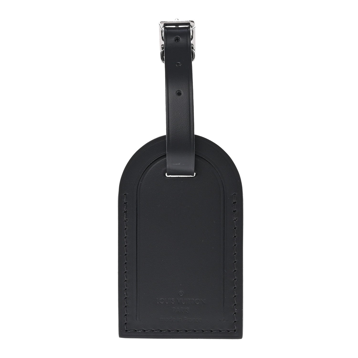 Louis Vuitton Calfskin Luggage Tag Black 1 of 3