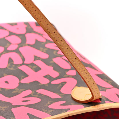 Louis Vuitton Monogram Graffiti Neverfull GM Fuchsia 14 of 16