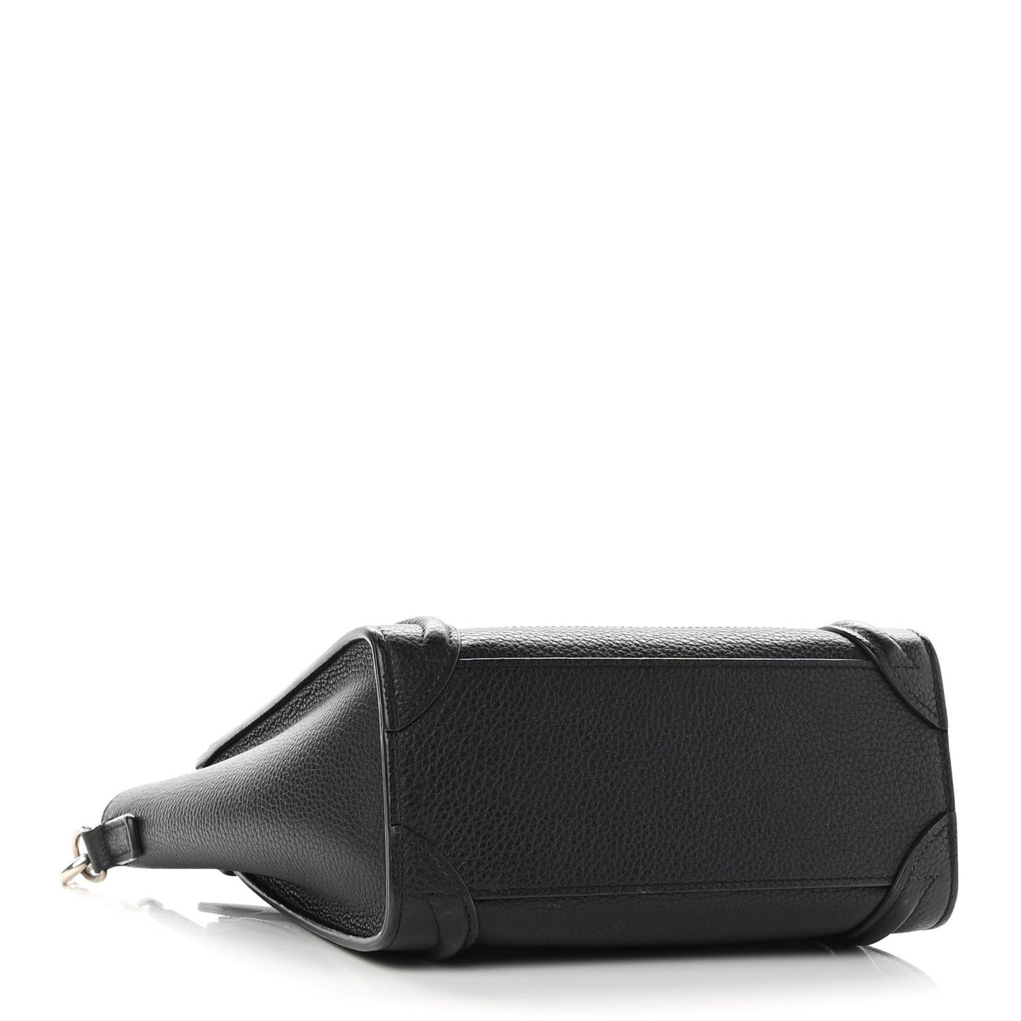 Drummed Calfskin Nano Luggage Black
