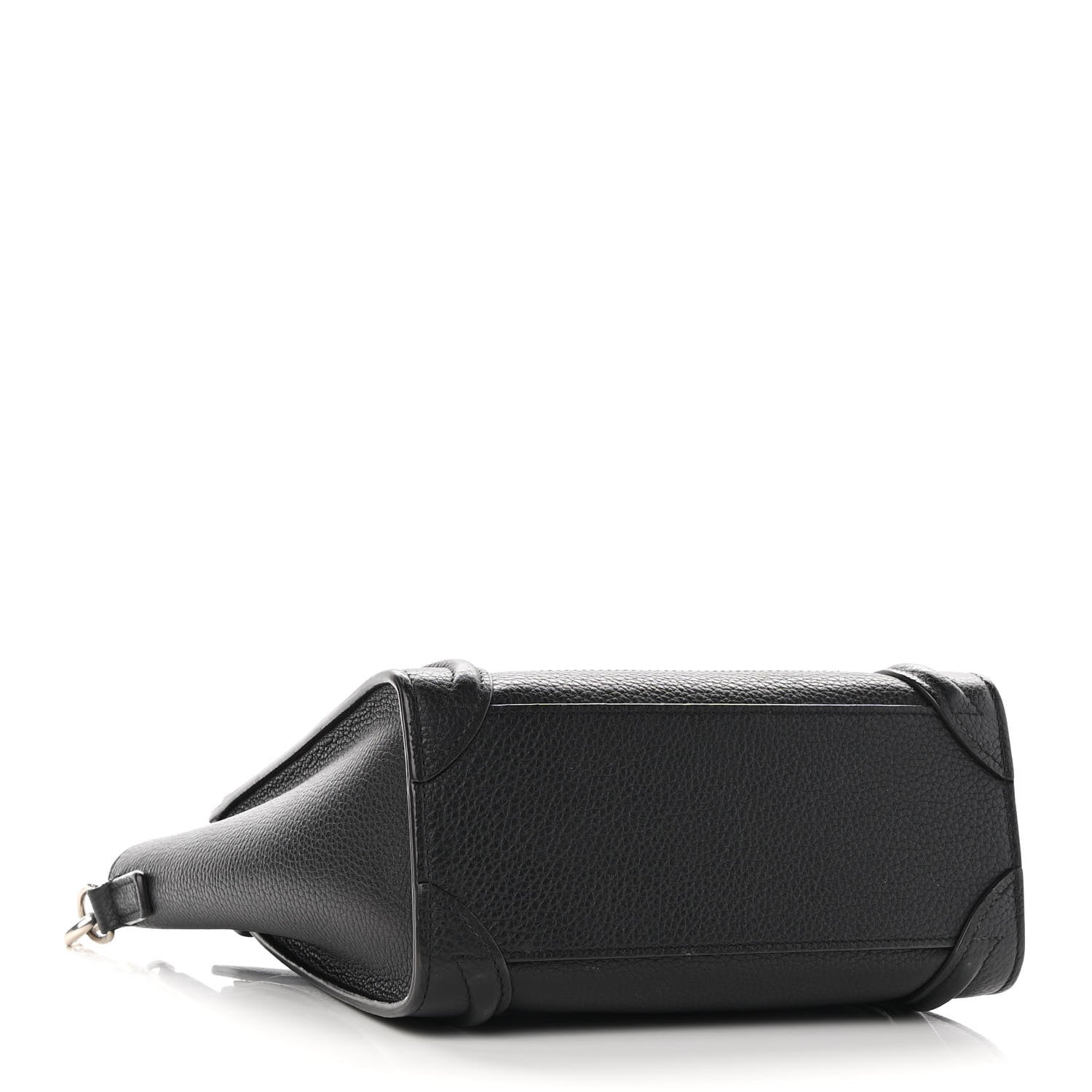 Celine Drummed Calfskin Nano Luggage Black 4 of 9