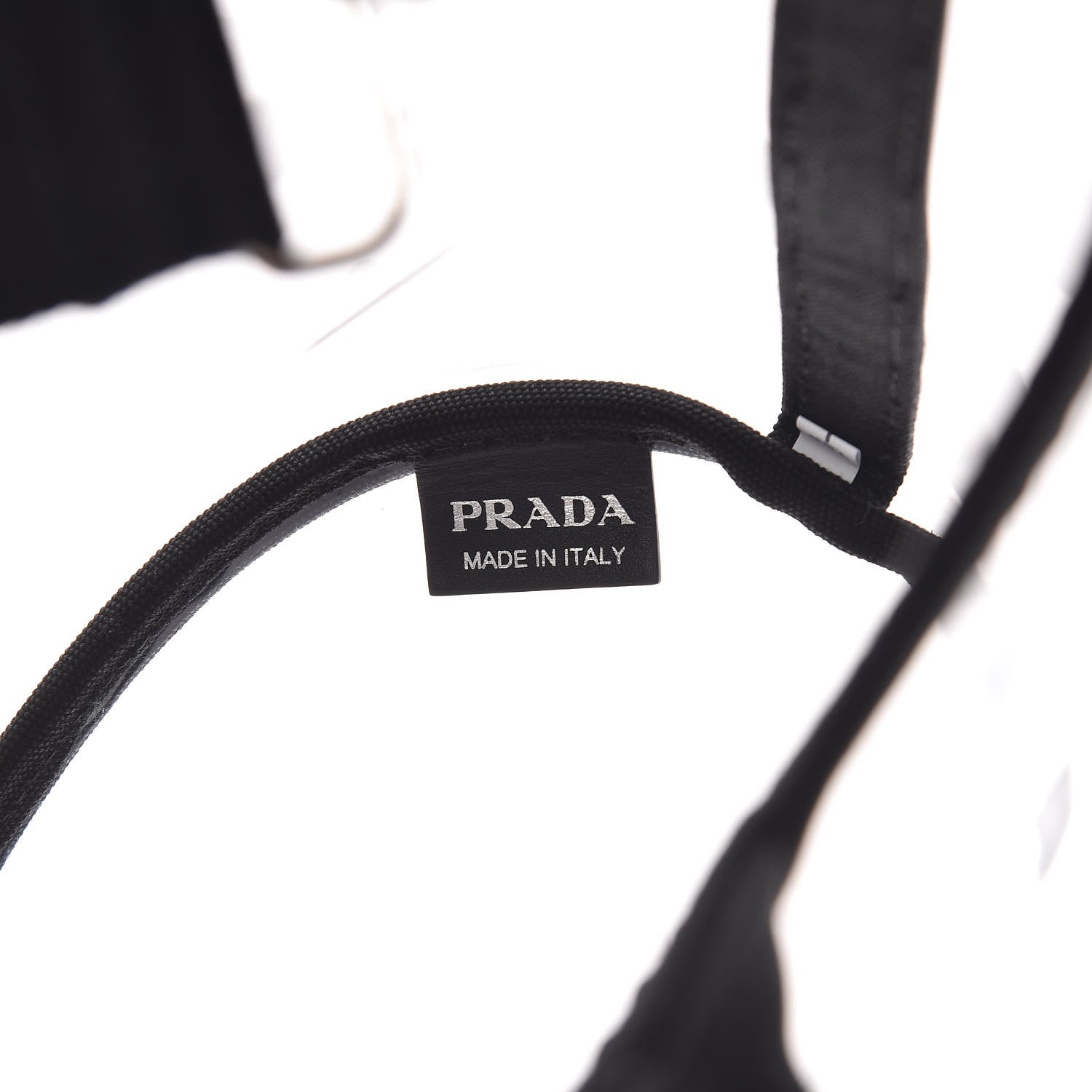 Prada Plexiglass Canapa Small Shopper Tote Black 6 of 8