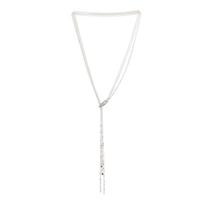 John Hardy Sterling Silver Sapphire Legends Naga Dragon Lariat Necklace 3 of 5