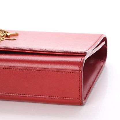 Saint Laurent Smooth Calfskin Medium Classic Monogram Kate Tassel Satchel Lipstick Red 18 of 25