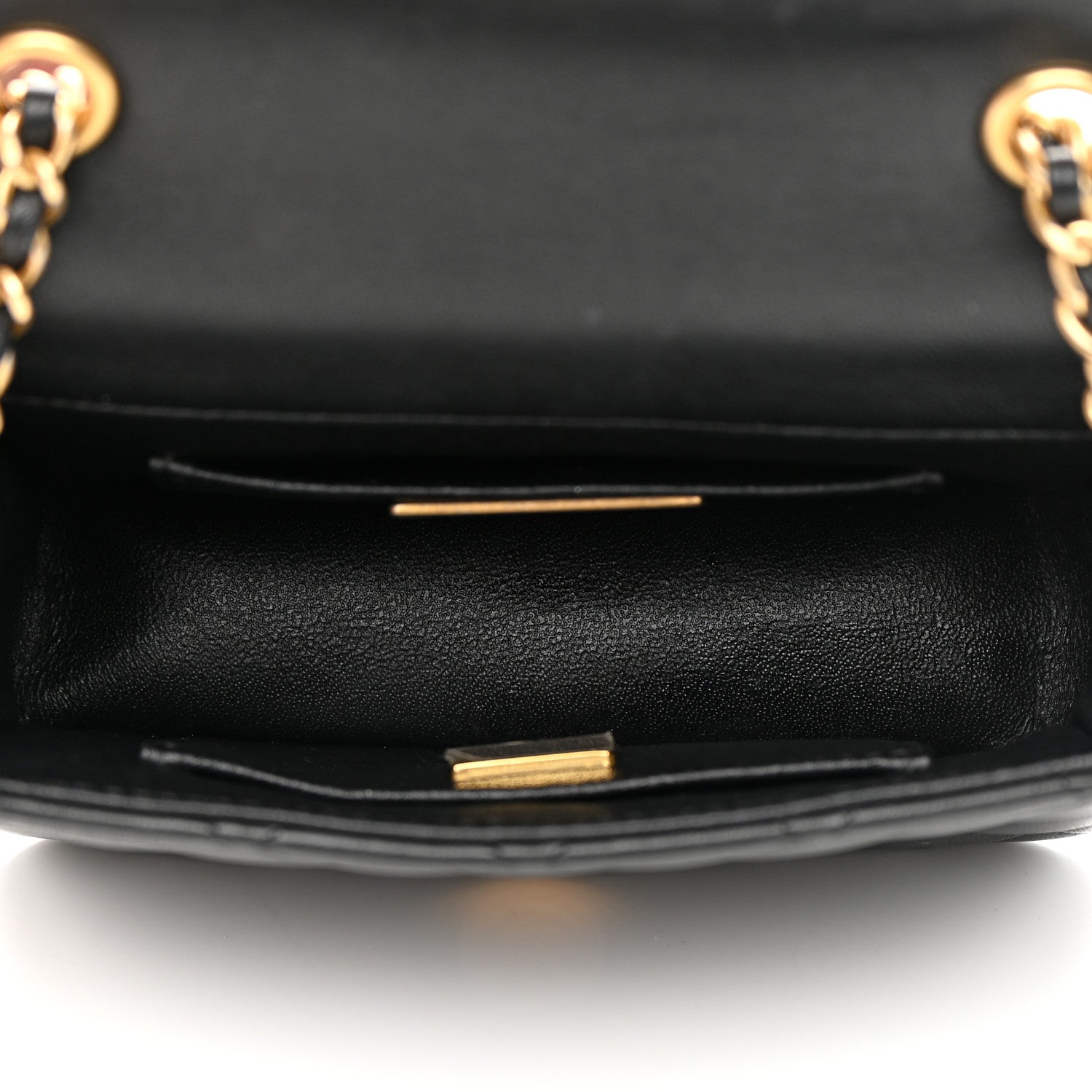 Chanel Lambskin Quilted Crystal CC Mini Flap Black 5 of 14