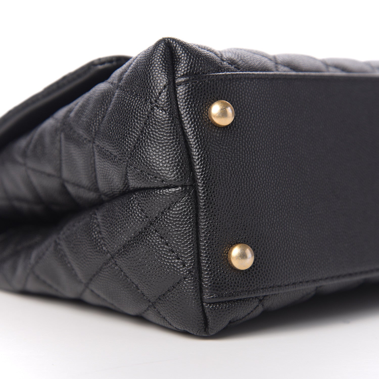 Chanel Caviar Quilted Small Coco Handle Flap Black 7 of 9