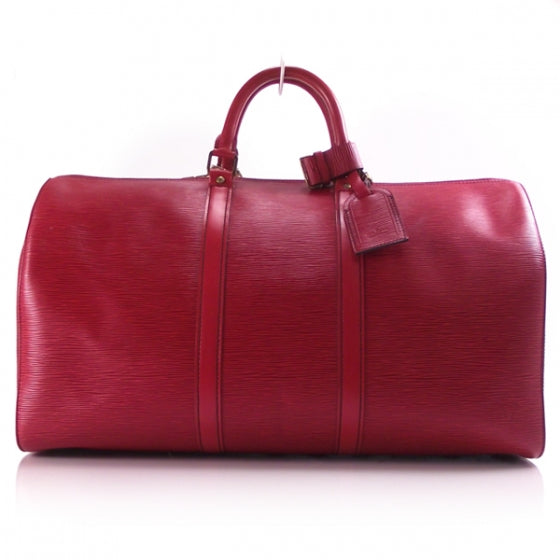 Louis Vuitton Epi Keepall 50 RED 1 of 9