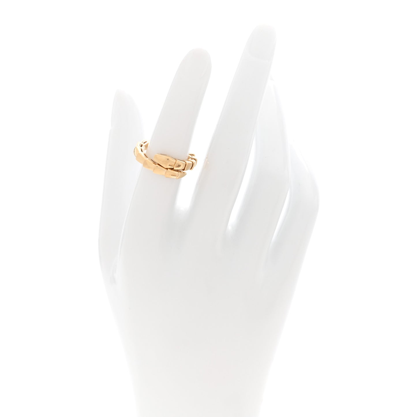 18K Yellow Gold Serpenti Viper Ring M