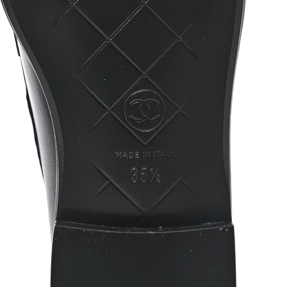 Chanel Lambskin Quilted CC Turnlock Loafers 35.5 Black 7 of 9