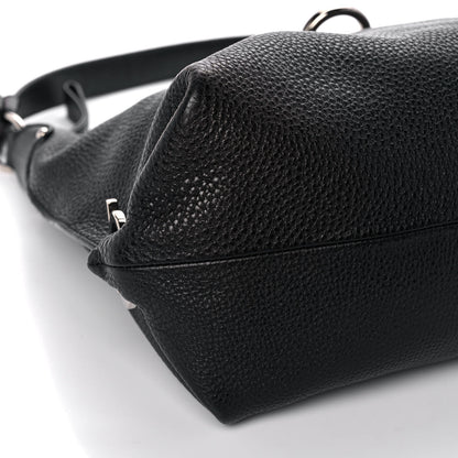 Salvatore Ferragamo Calfskin Fanisa Gancini Hobo Black 5 of 13