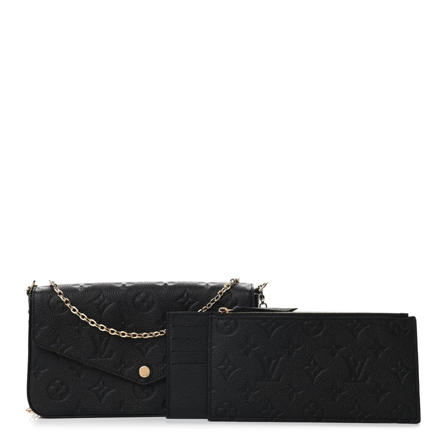 Empreinte Pochette Felicie Chain Wallet Black