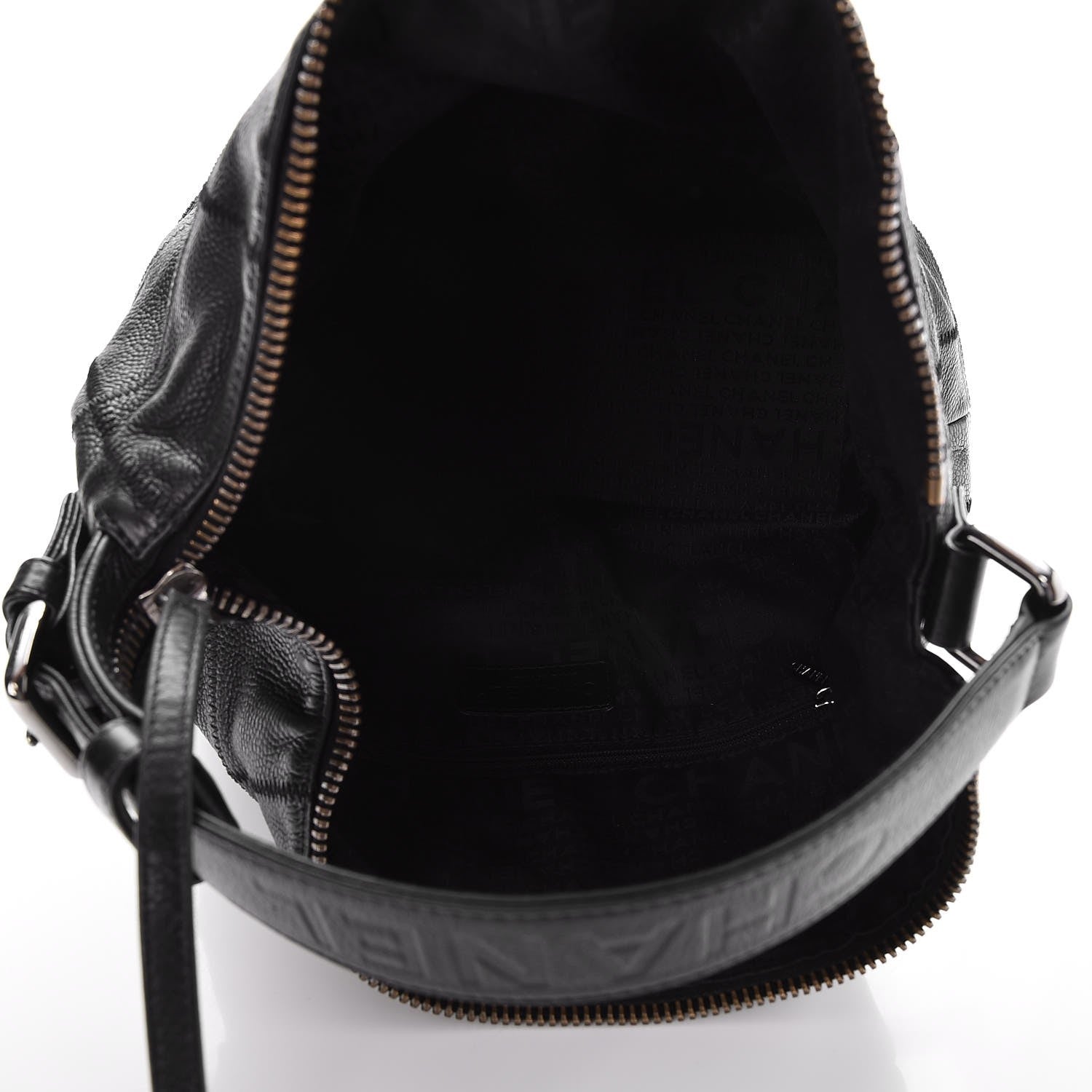 Chanel Caviar Square Stitched Hobo Black 5 of 7