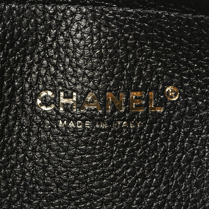 Chanel Grained Calfskin Suede Urban Essentials Large Shopping Bag Dark Beige Black 5 of 10