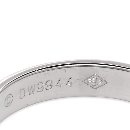 Cartier 18K White Gold 3.5mm LOVE Wedding Band Ring 56 7.75 4 of 5