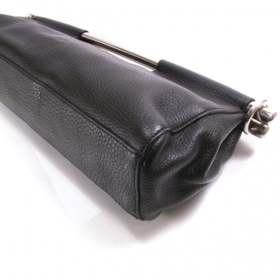 Prada Leather Steel Handle Clutch 4 of 9