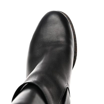 Louis Vuitton Calfskin Monogram Discovery Flat Ankle Boots 38 Black 10 of 10