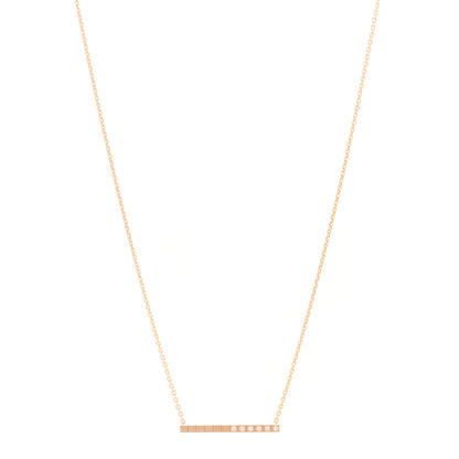 Chopard 18K Rose Gold Diamond Ice Cube Pure Necklace 1 of 5