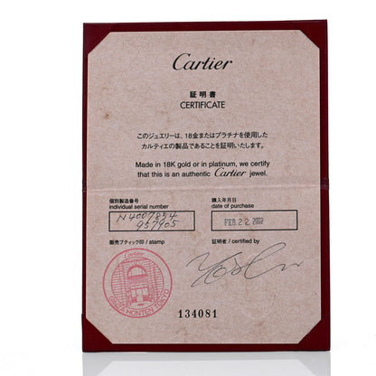 Cartier 18K White Gold Maillon Panthere 3 Row Ring 54 6.75 6 of 6