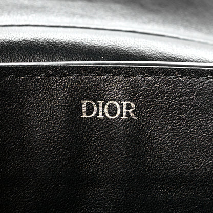Christian Dior Grained Calfskin Saddle Pouch Belt Bag Black 6 of 10