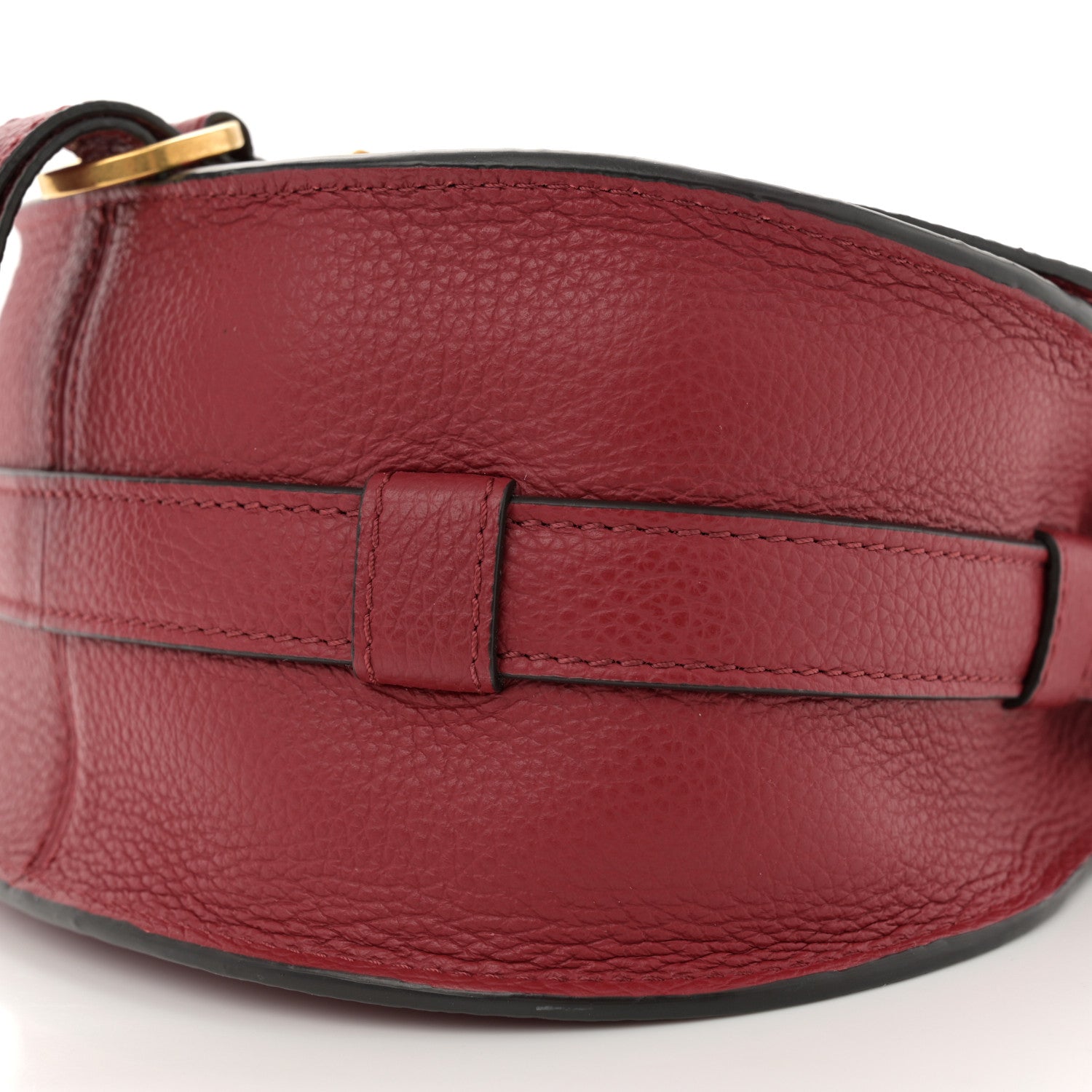 Chloe Grained Calfskin Small Marcie Saddle Bag Red 10 of 11