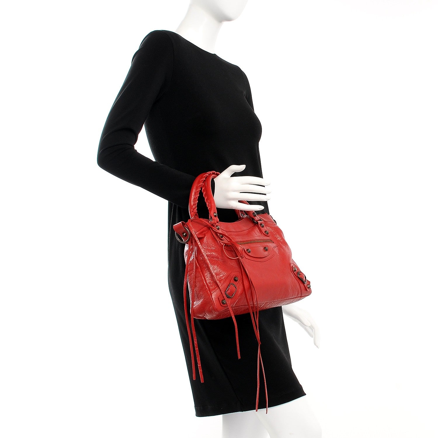 Balenciaga Agneau Classic Hardware Town Rouge Lipstick 2 of 8