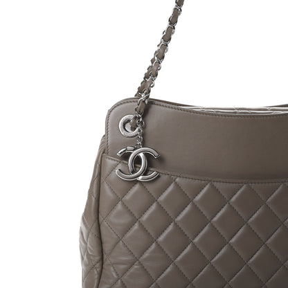 Chanel Lambskin Quilted Large 7 Tote Taupe 14 of 15