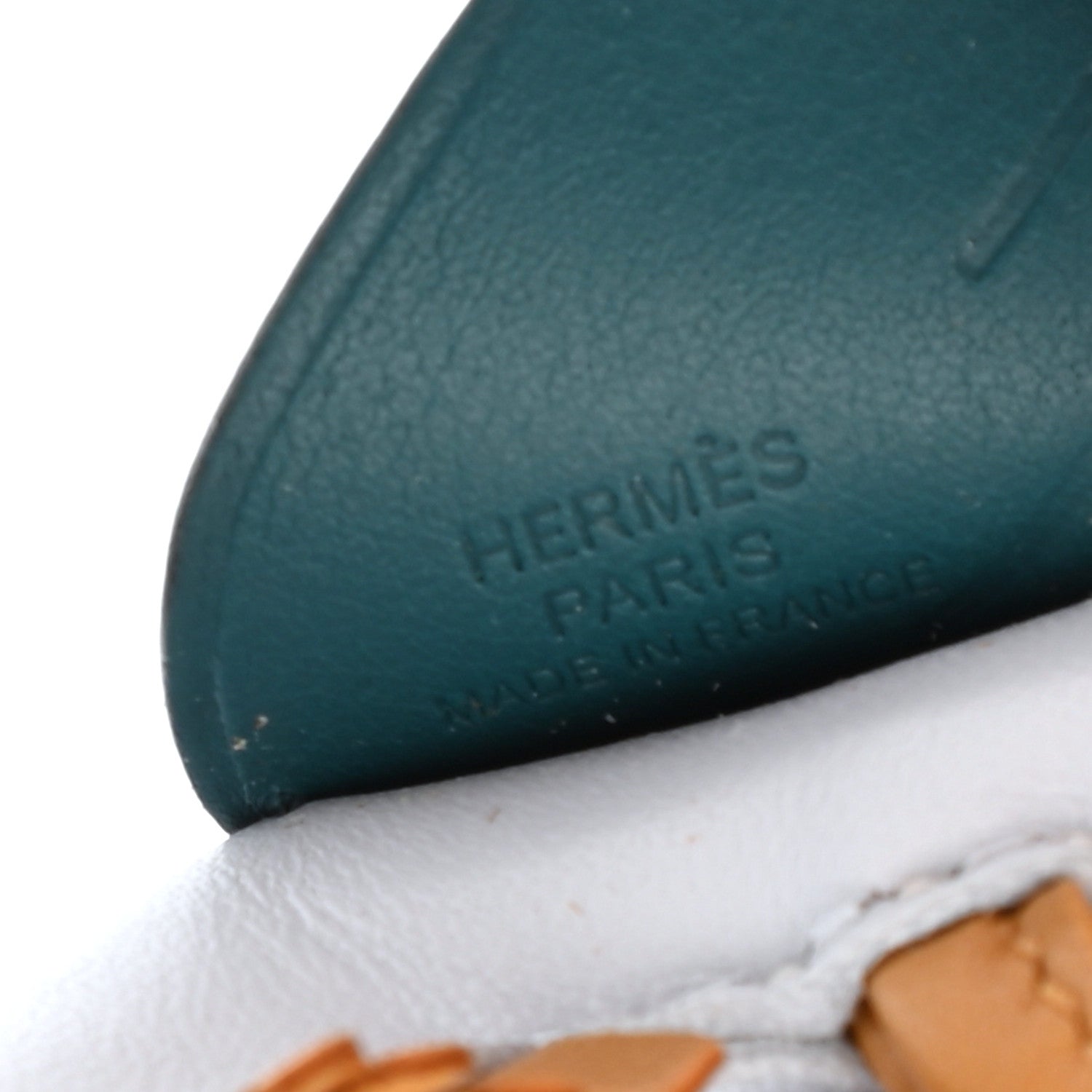 Hermes Milo Lambskin Grigri Rodeo Pegase Horse Bag Charm PM Bleu Brume Sesame Vert Bosphore 4 of 4