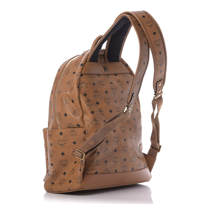 MCM Visetos Chevron Stripe Medium Stark Backpack Cognac 2 of 10