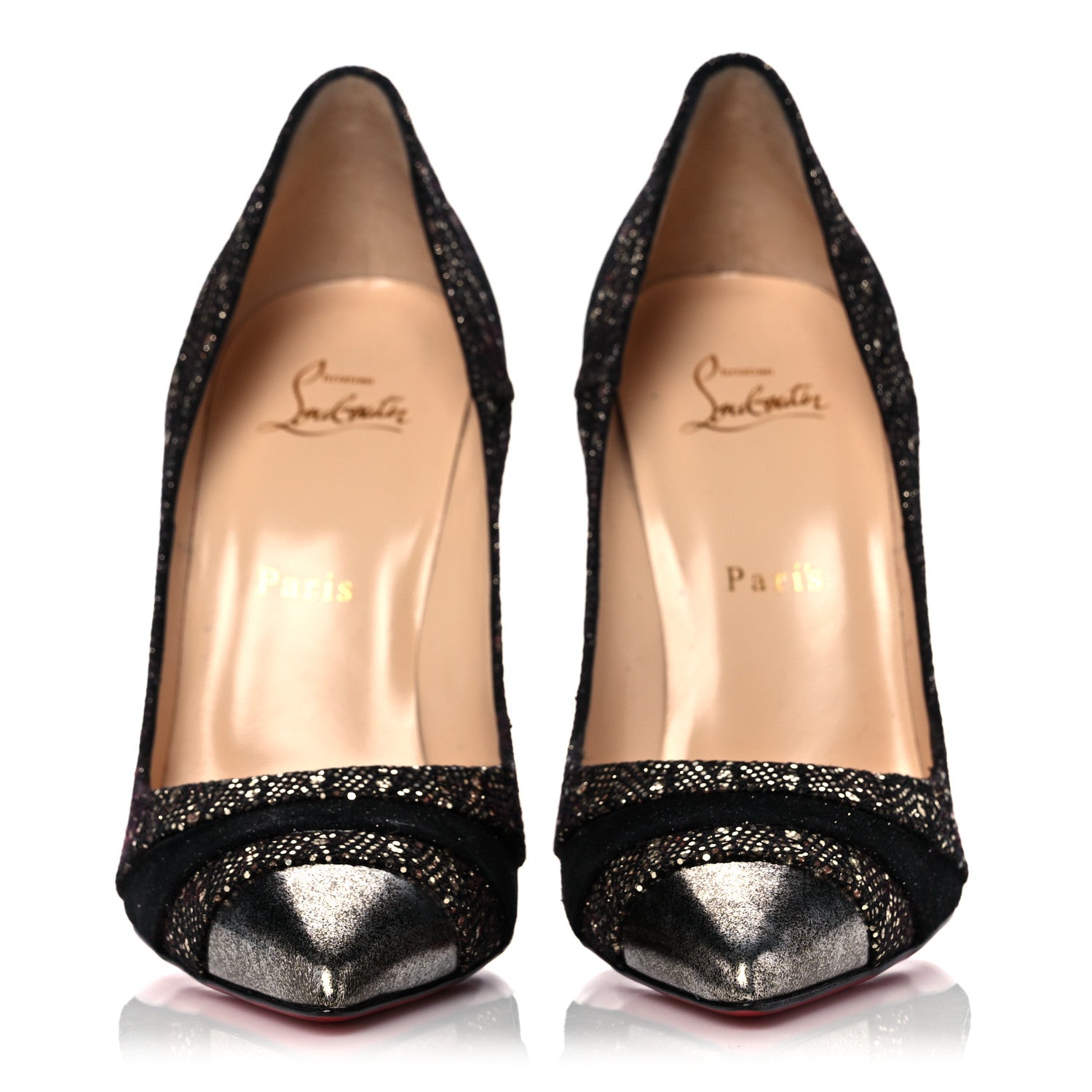 Christian Louboutin Glitter Palace SP Oxyde Eklectica 120 Pumps 39 Multi 2 of 9