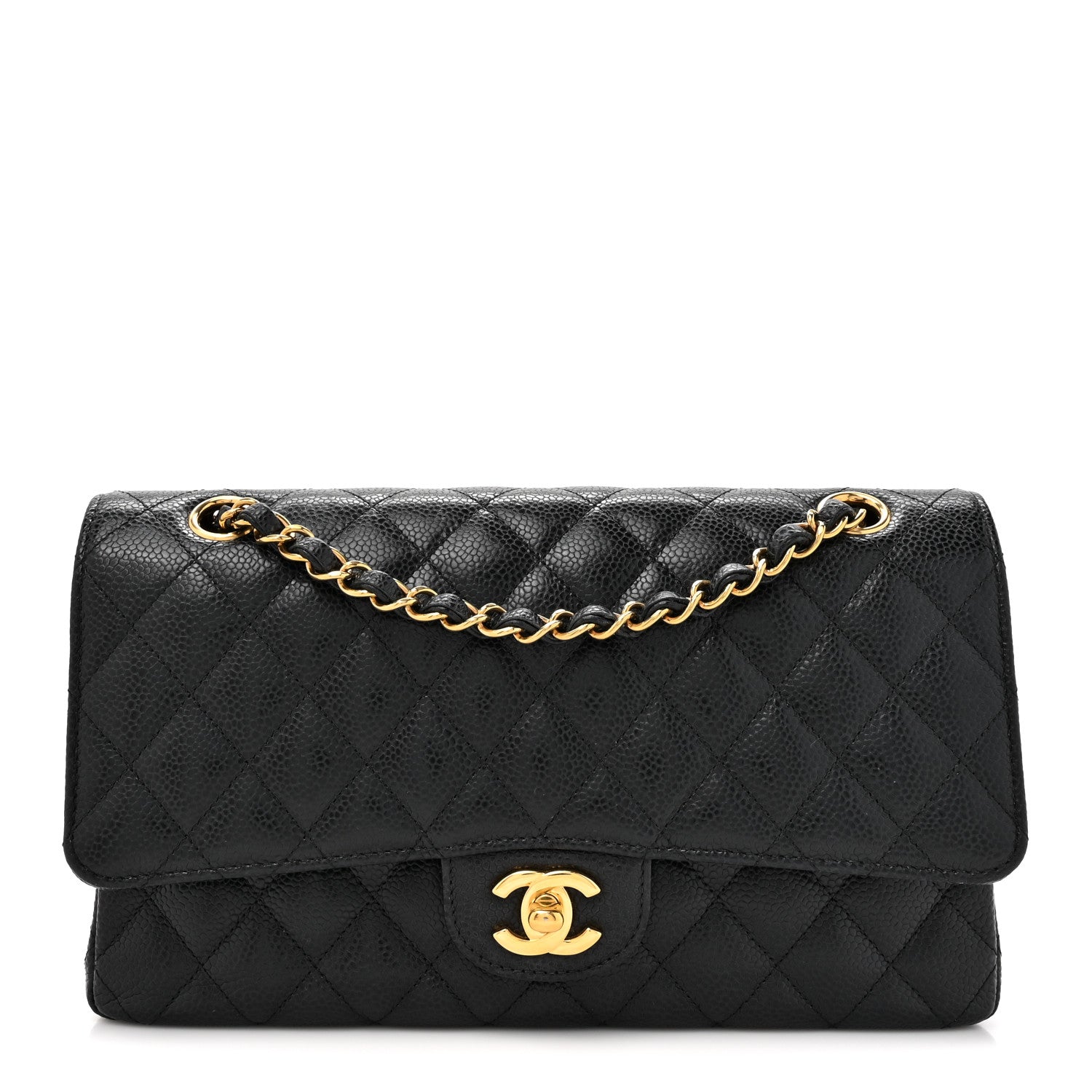 Chanel Caviar Quilted Medium Double Flap Black 1 of 11