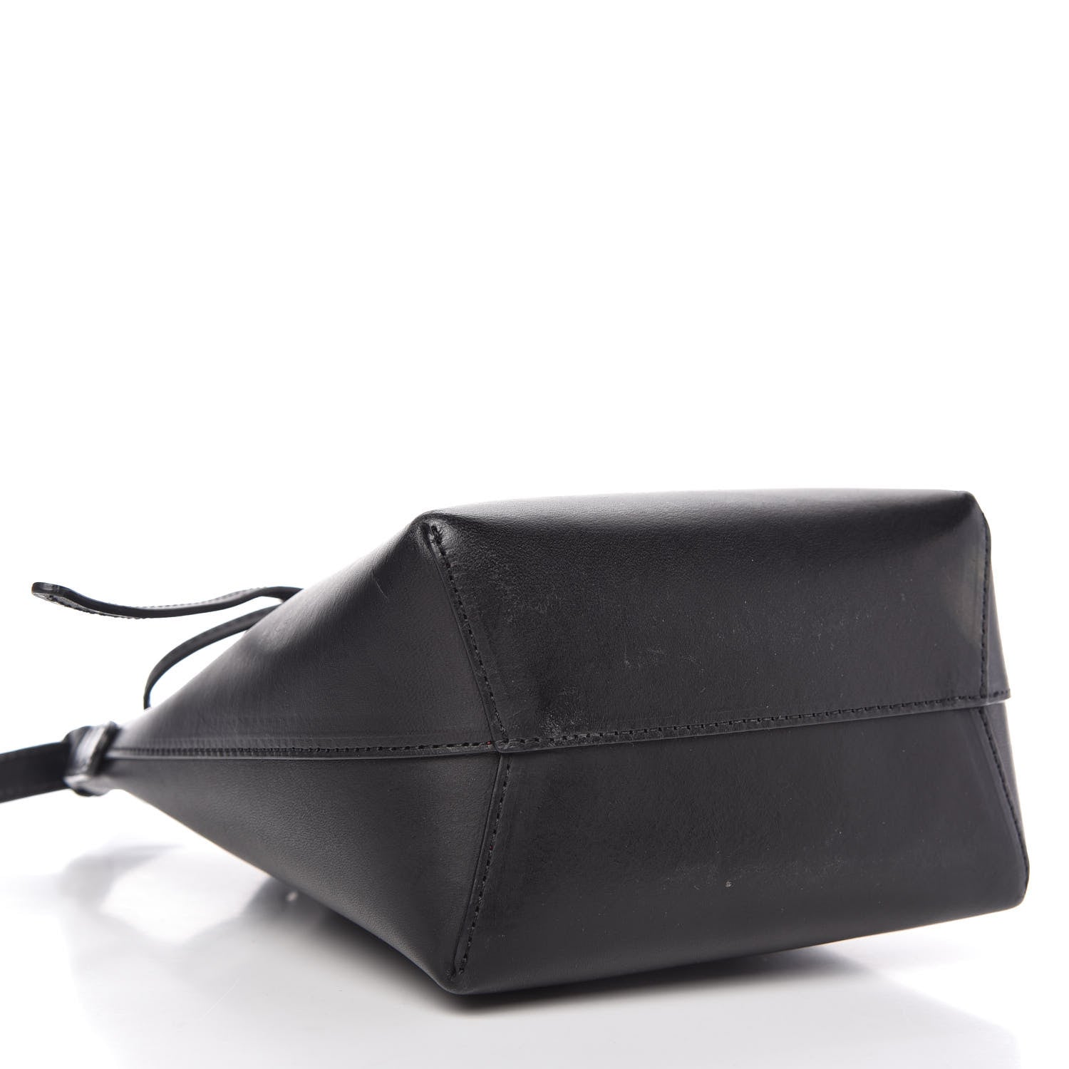 Mansur Gavriel Vegetable Tanned Calfskin Mini Mini Bucket Bag Black Flamma 4 of 8